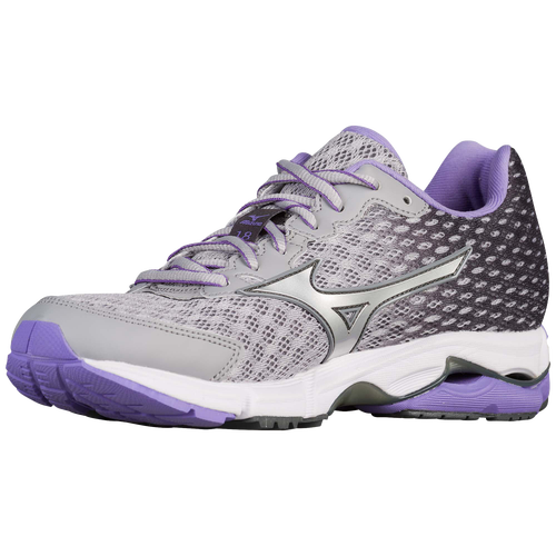 Mizuno Wave Rider 18 - Women's - Grey / Purple