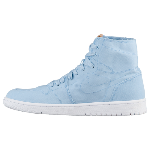 Jordan AJ 1 High - Men's - Light Blue / White