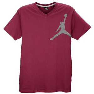 Jordan Graphic Jumpy V-Neck T-Shirt - Men's - Bordeaux/Natural