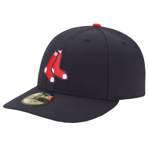 New Era MLB 59Fifty Low Profile Authentic Cap - Men's - Boston Red Sox - Navy / Red