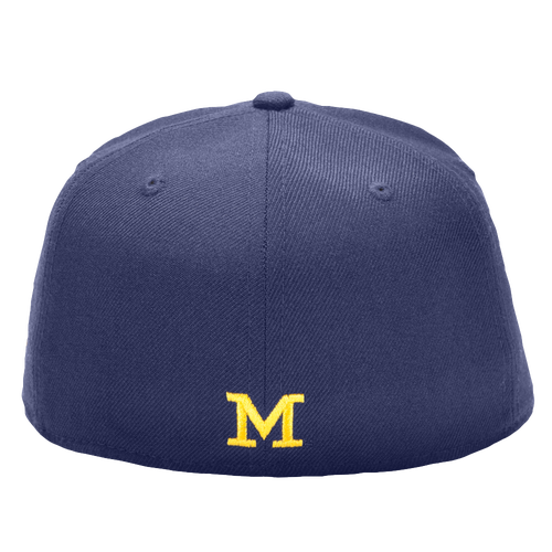 New Era College 59Fifty Cap - Men's - Michigan Wolverines - Navy / Yellow