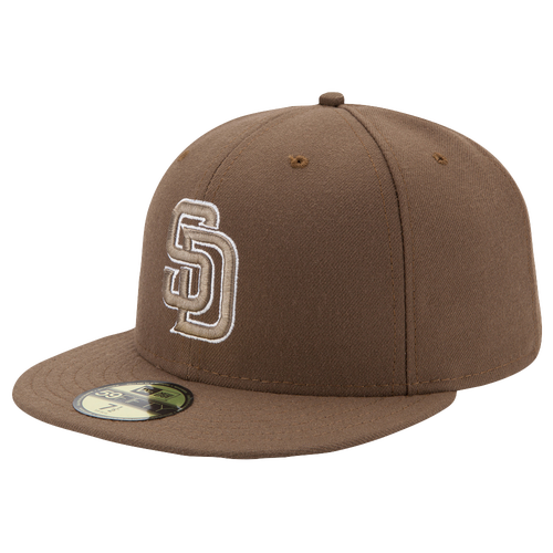 New Era MLB 59Fifty Authentic Cap - Men's - San Diego Padres - Brown / Brown