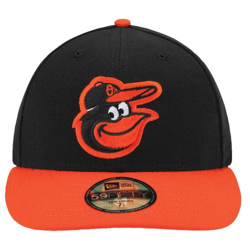 New Era MLB 59Fifty Low Profile Authentic Cap - Men's - Baltimore Orioles - Black / Orange