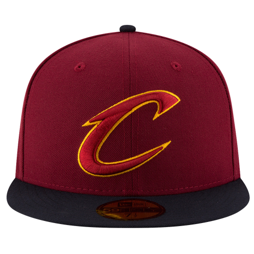 New Era NBA 59Fifty 2-Tone Team Cap - Men's - Cleveland Cavaliers - Maroon / Black