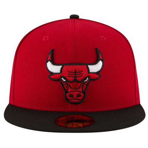 New Era NBA 59Fifty 2-Tone Team Cap - Men's - Chicago Bulls - Red / Black