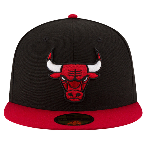 New Era NBA 59Fifty 2-Tone Team Cap - Men's - Chicago Bulls - Black / Red