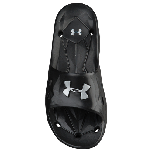 Under Armour Locker III Slide - Men's - Black / Silver