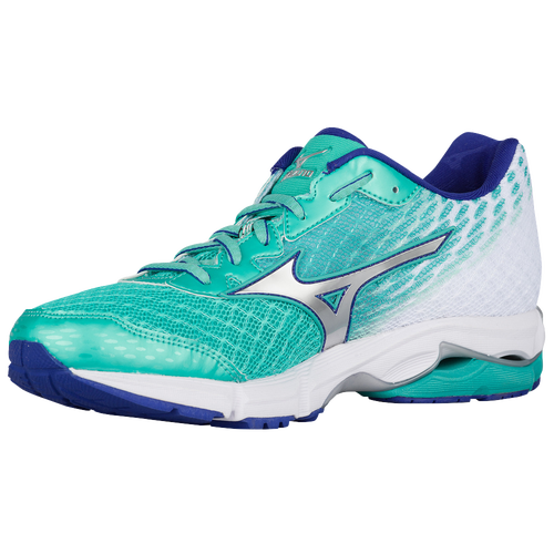 Mizuno Wave Rider 19 - Women's - Aqua / Silver