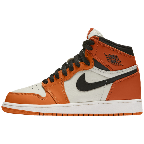 Jordan Retro 1 High OG Boys' Grade School Basketball Shoes Sail