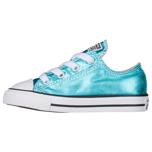 Converse All Star Ox - Girls' Toddler - Light Blue / White