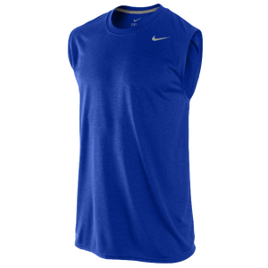 Nike Legend Dri-Fit SLVLS T-Shirt - Men's - Game Royal/Dark Grey Heather/Matte Silver