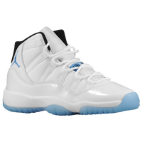 Jordan Retro 11 - Boys' Grade School - White / Light Blue