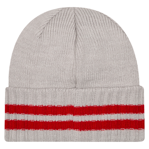 New Era NBA Striped Cuff Knit - Men's - Chicago Bulls - Grey / Red