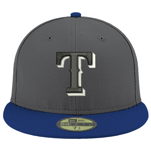 New Era MLB 59Fifty Shader Cap - Men's - Texas Rangers - Grey / Black