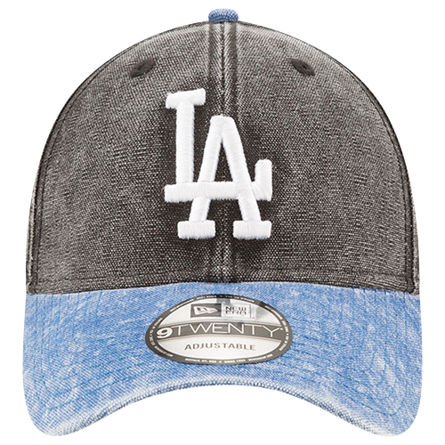 New Era MLB Rugged Canvas Adjustable Cap - Men's - Los Angeles Dodgers - Grey / Light Blue