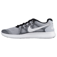 nike free grey and white