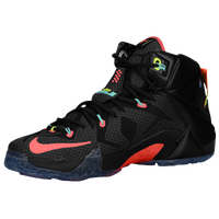Nike Lebron 12 - Men's - Lebron James - Black / Pink