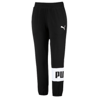 puma black and white sweatpants