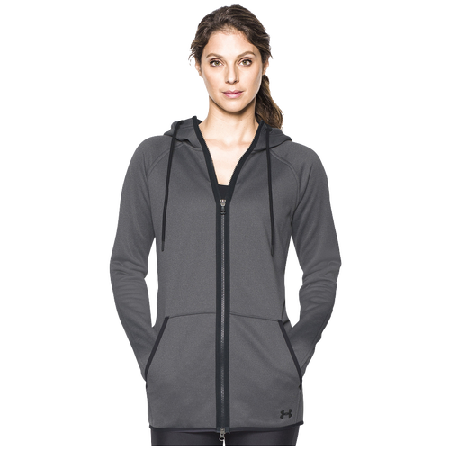 Under Armour Storm Armour Fleece Long F/Z Hoodie - Women's - Grey / Black