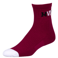 Jordan Retro 6 Socks - Men's - Maroon / White