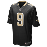 Nike NFL Game Day Jersey - Men's - Drew Brees - New Orleans Saints - Black / Grey