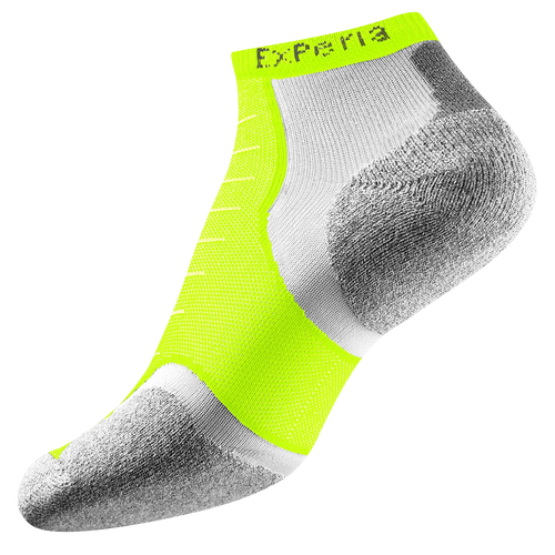 Thorlo Cushioned Heel Micro Mini Running Socks - Light Green / White
