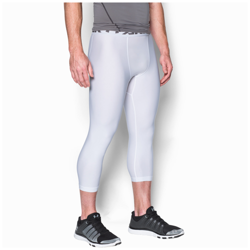 Under Armour HG Armour 2.0 3/4 Compression Tights - Men's - White / Grey