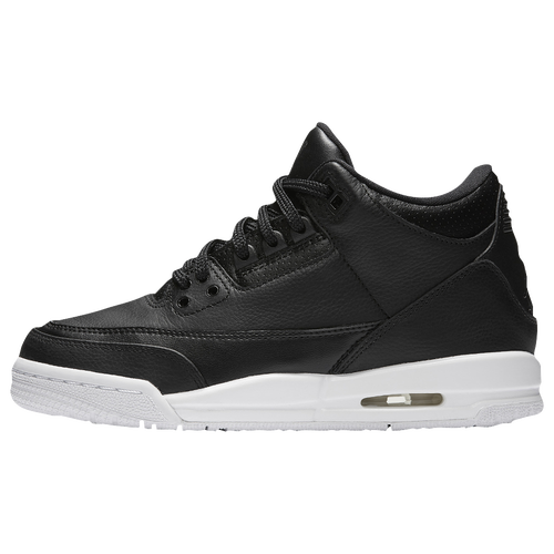 Jordan Retro 3 - Boys' Grade School - Black / White