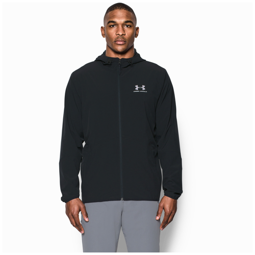 Under Armour Sportstyle Wave Windbreaker Jacket - Men's - Black / Silver