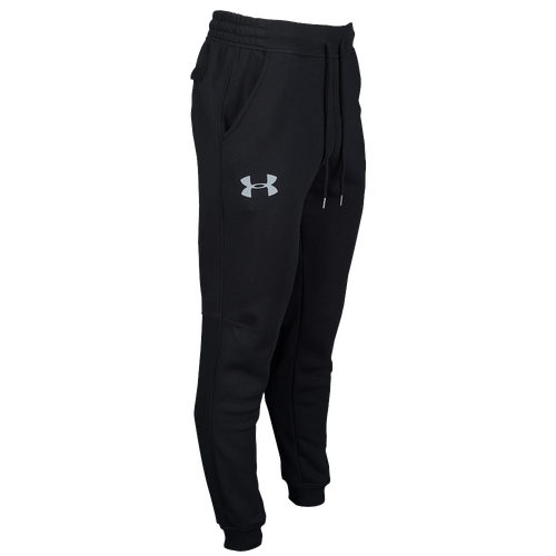 Under Armour Rival Cotton Fleece Jogger Pants - Men's - Black / Grey