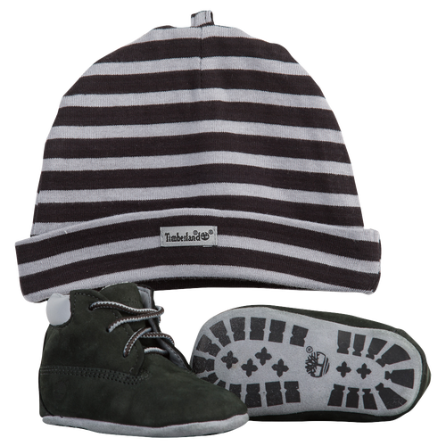 Timberland Crib Booties - Boys' Infant - Black / Grey