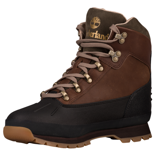 Timberland Euro Hiker Shell Toe Boots - Men's - Brown / Dark Green