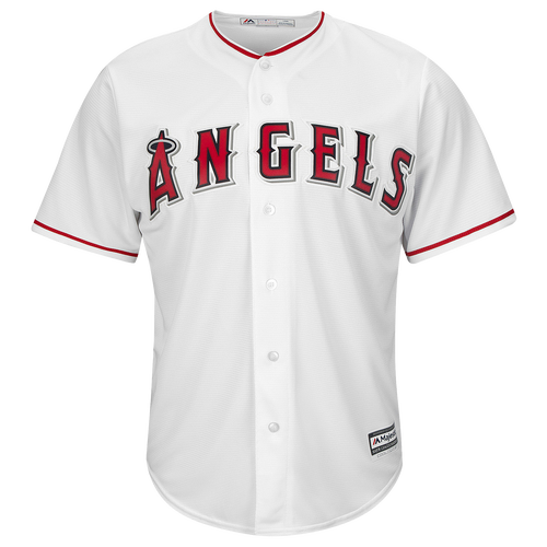 Majestic MLB Cool Base Player Jersey - Men's -  Mike Trout - Los Angeles Angels - White / Red
