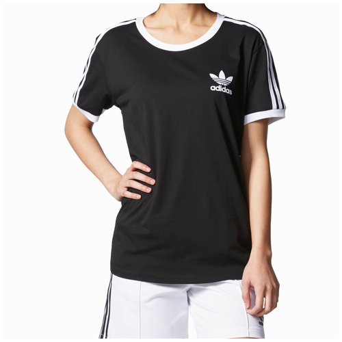 adidas Originals 3Stripes T-Shirt - Women's - Black / White