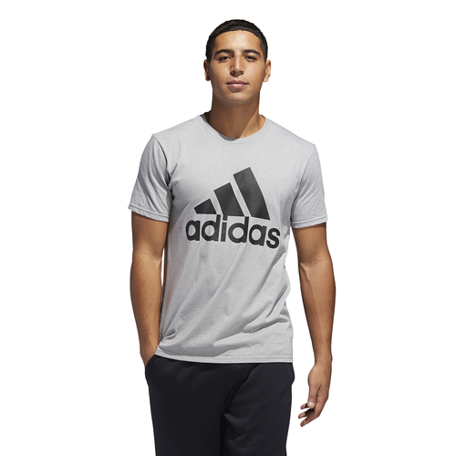 adidas Athletics Badge of Sport Classic T-Shirt - Men's - Grey / Black
