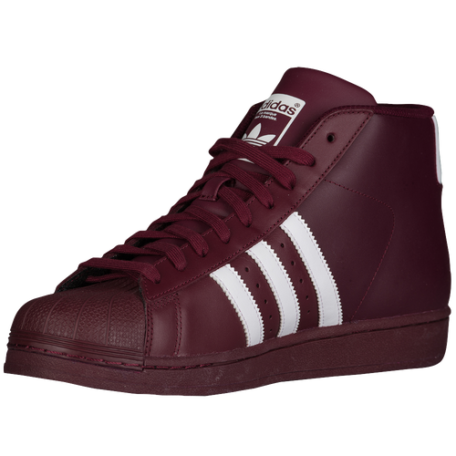 maroon high top adidas