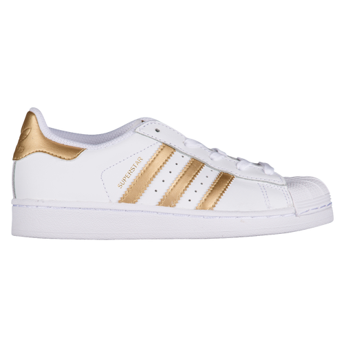 adidas Originals Superstar - Boys' Preschool - White / Gold