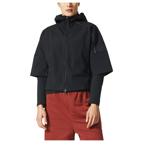 adidas Athletics ZNE 90/10 Hoodie - Women's - Black / Orange