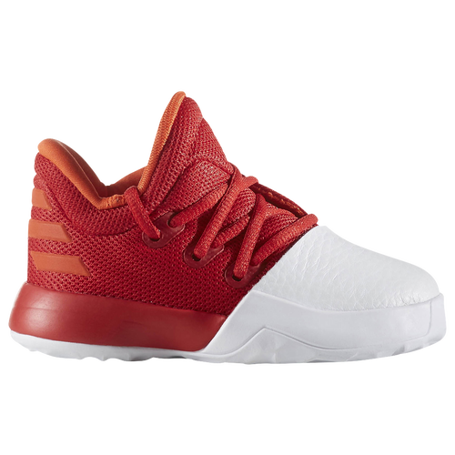 adidas Harden Volume 1 - Boys' Toddler -  James Harden - White / Red