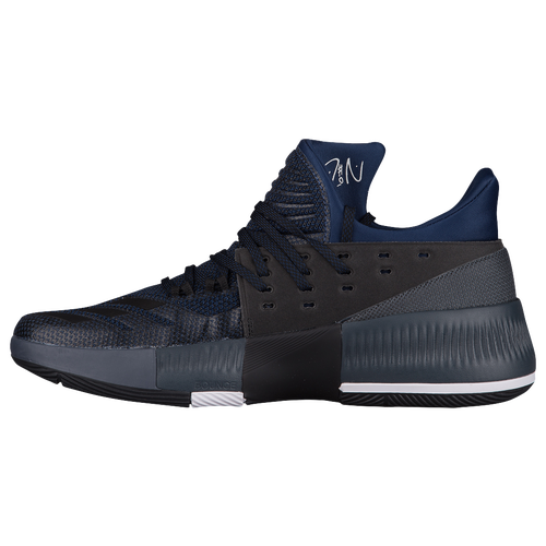 adidas Dame 3 - Men's -  Damian Lillard - Black / Navy