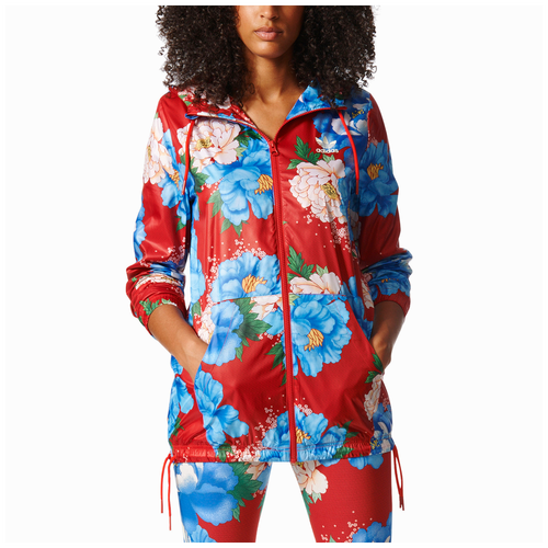 adidas Originals Farm Chita Windbreaker - Women's - Red / Light Blue
