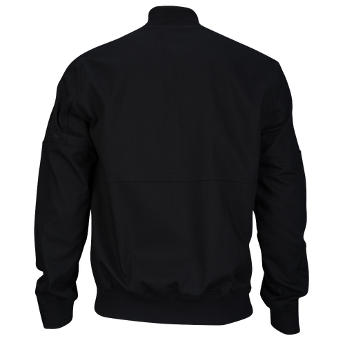 adidas Athletics Twill Bomber Jacket - Men's - All Black / Black