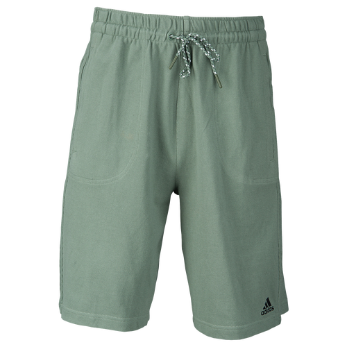 adidas Athletics Pique Shorts - Men's - Light Green / Light Green