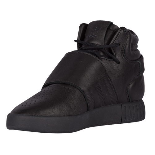 adidas Originals Tubular Invader Strap - Boys' Grade School - All Black / Black