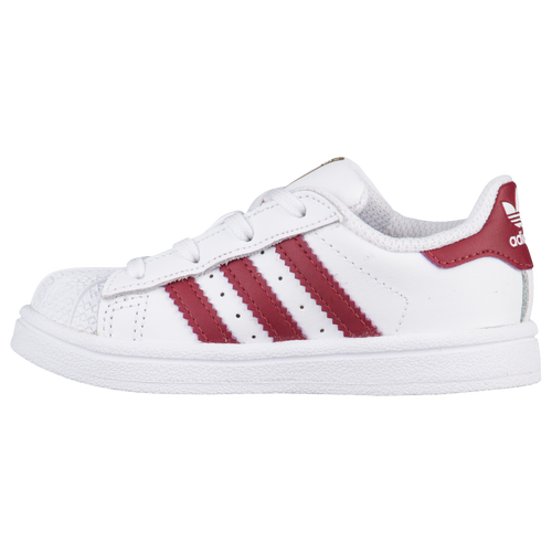 adidas Originals Superstar - Boys' Toddler - White / Maroon