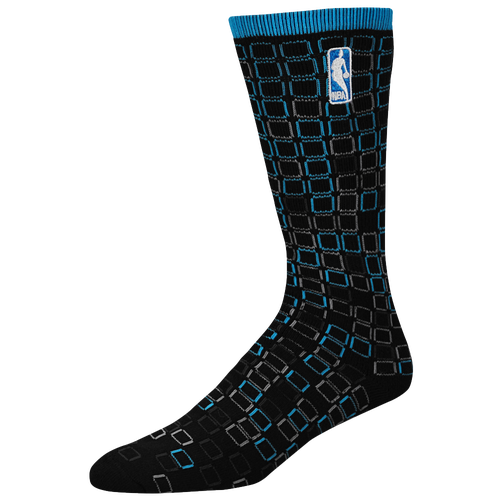 For Bare Feet NBA Digi Stroke Socks - Men's - NBA League Gear - Black / Light Blue