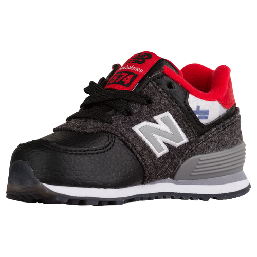New Balance 574 - Boys' Toddler - Black / Red