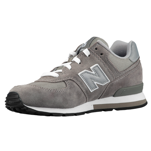 New Balance 574 - Boys' Grade School - Grey / Silver