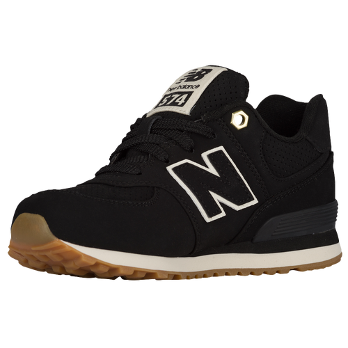 New Balance 574 - Boys' Preschool - Black / White