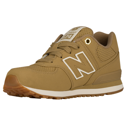 New Balance 574 - Boys' Preschool - Tan / Off-White